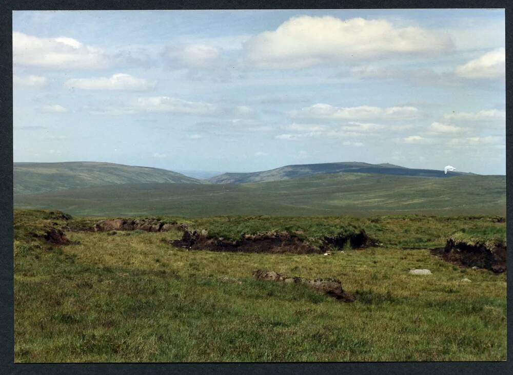 17/46 Amicombe, Foresland, High Willhays, Yes Tor from Cut Hill 18/8/1991