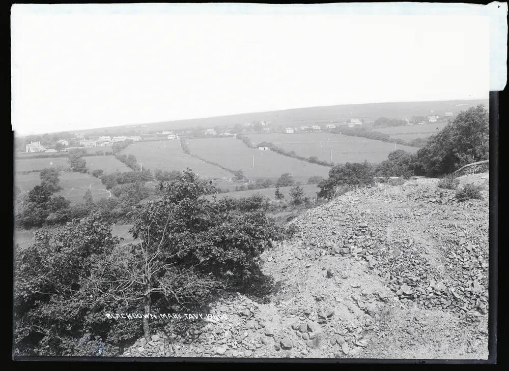 Blackdown: village from slag heap, Mary Tavy