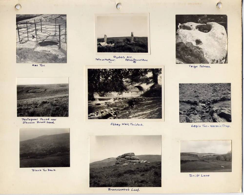 Page 76 of J.H.Boddy's album of Dartmoor photographs of crosses, beehive huts, etc.