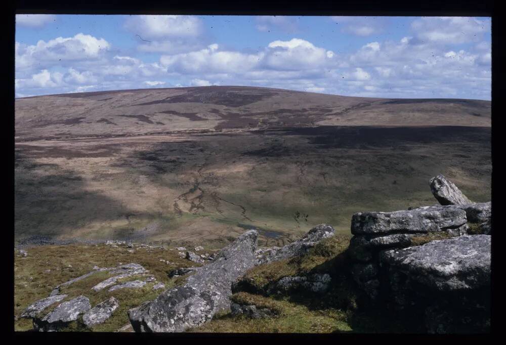 Belstone Tor looking over to Cosdon Hill