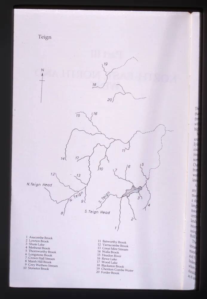 Map of Teign valley