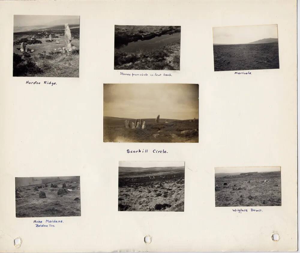 Page 43 of J.H.Boddy's album of Dartmoor photographs of crosses, beehive huts, etc. 