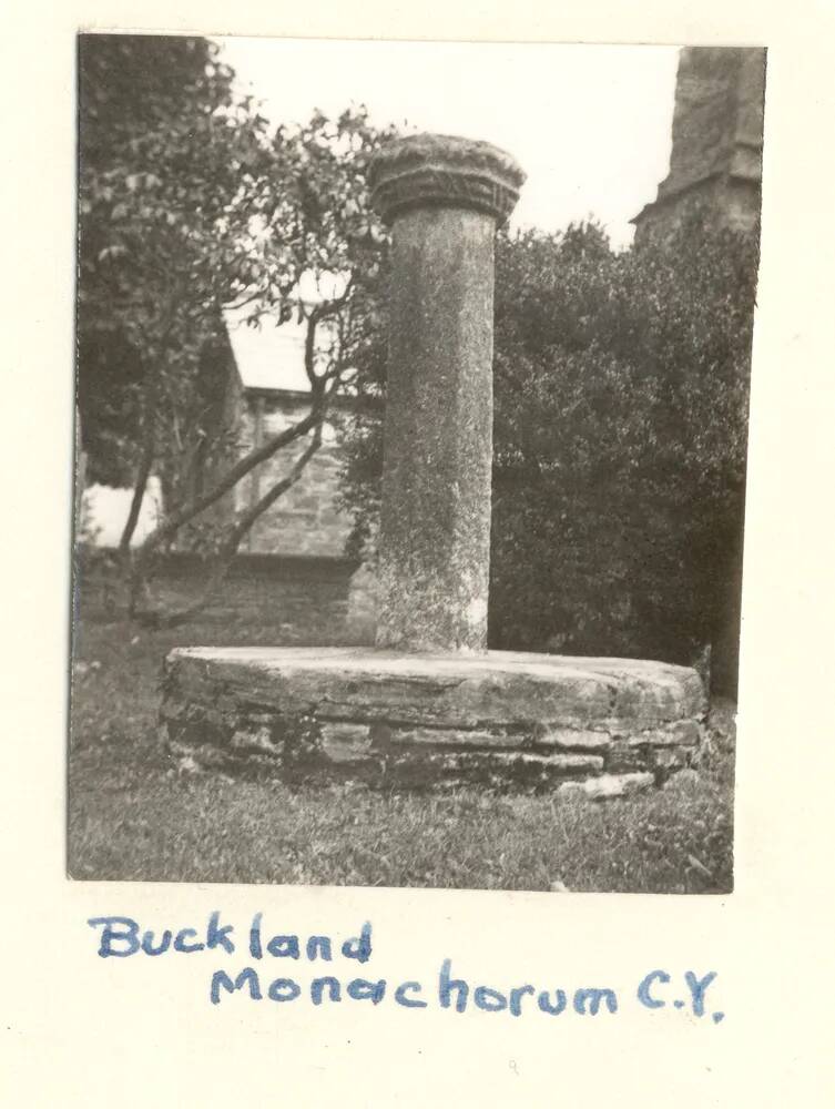 Column in Buckland Monachorum Church Yard