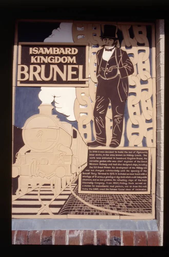 Brunel Plaque at Plymouth Wharf