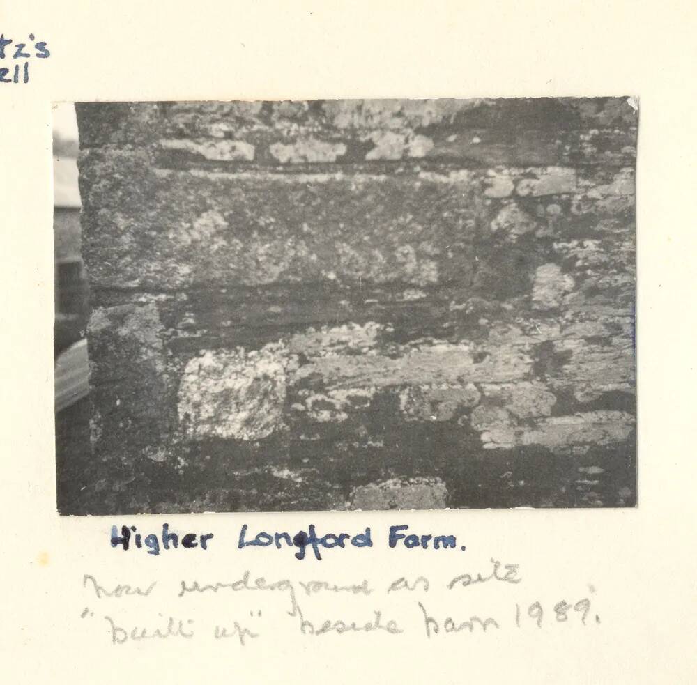 The re-use of a cross shaft at Higher Longford Farm