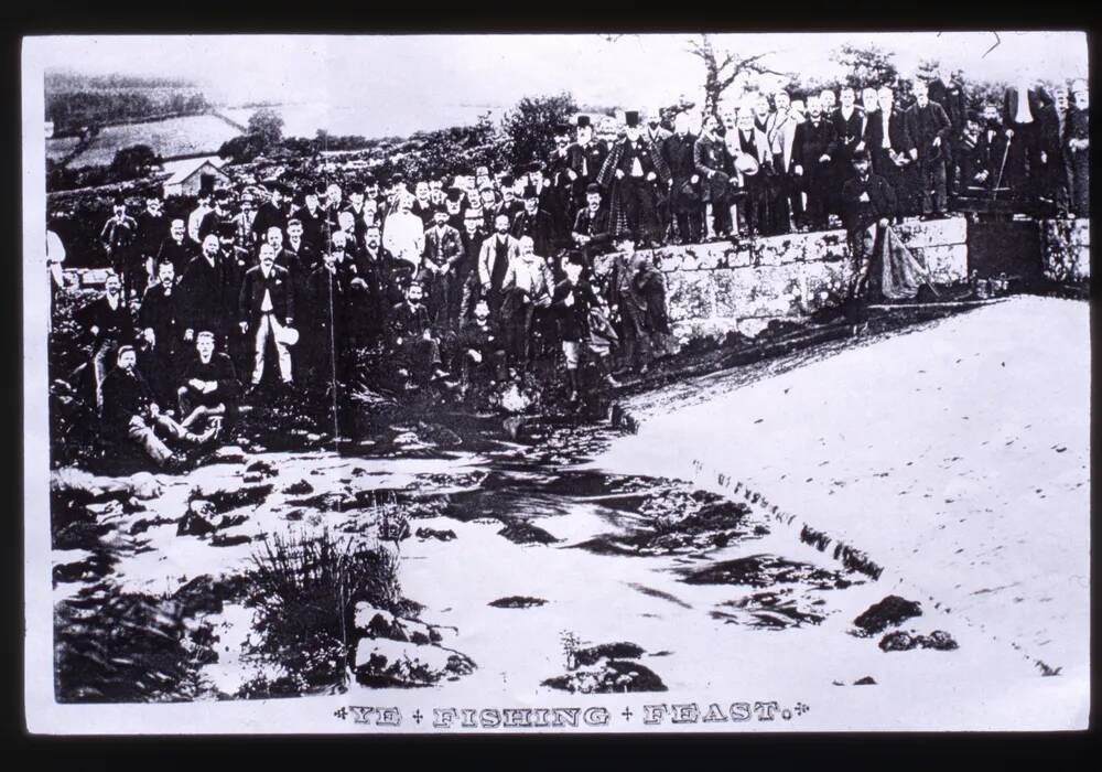 Old Photograph of Fishing Feast