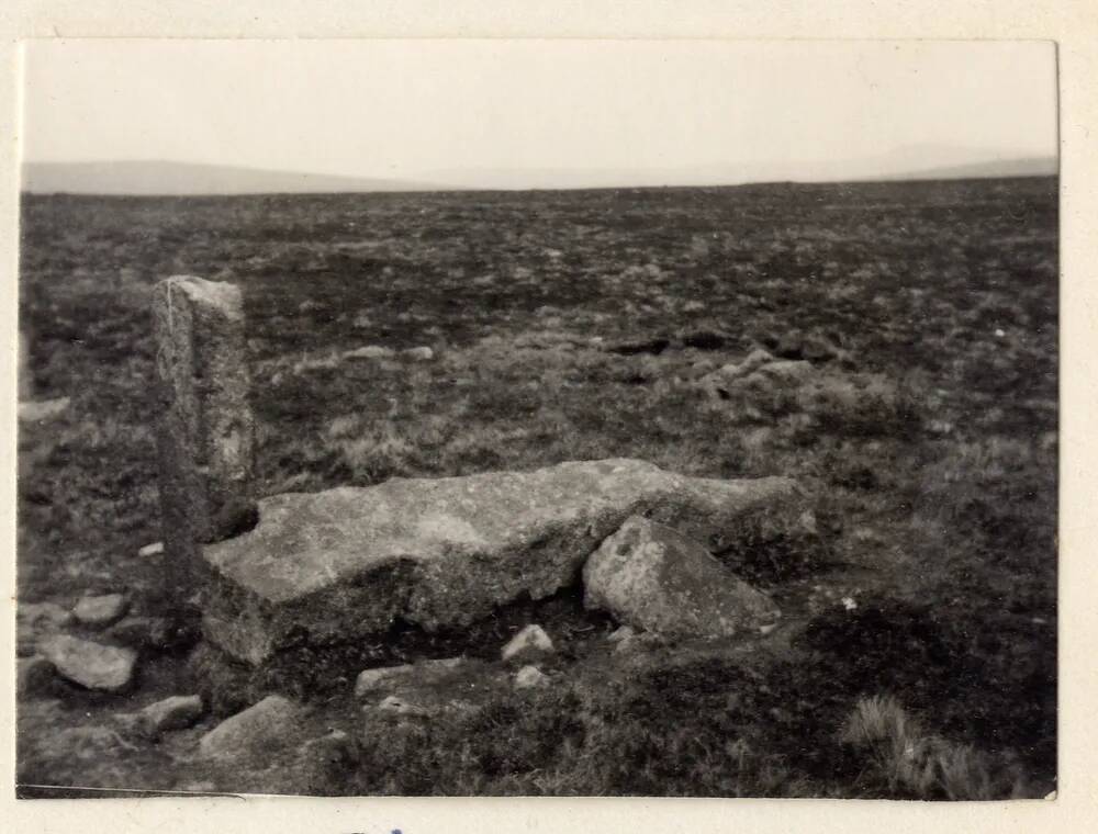 Recumbent menhir on Piles Hill