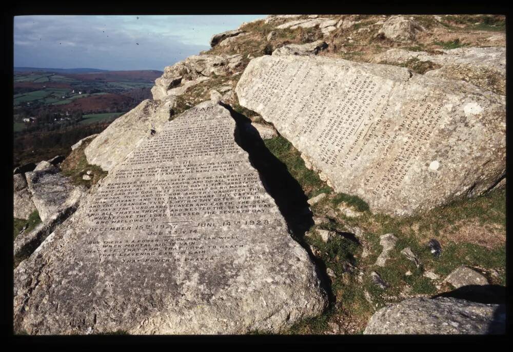 Buckland Beacon - Ten commandments