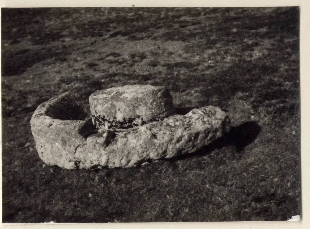 Base of grinding mill in dip between Corn Ridge and Sourton Tors