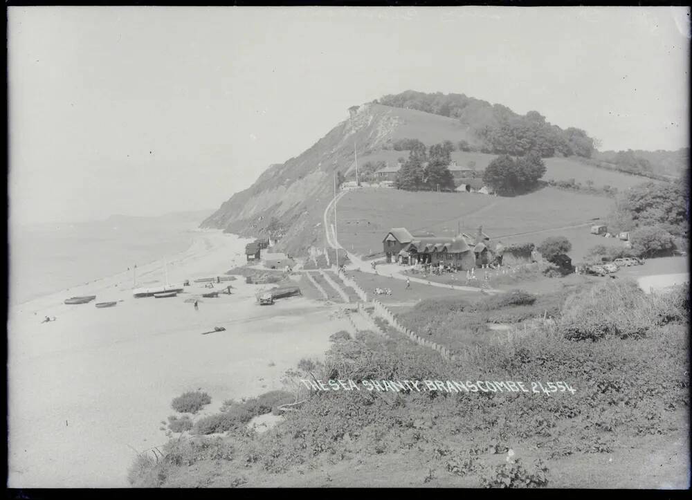 'The Sea Shanty' + coastal view, Branscombe