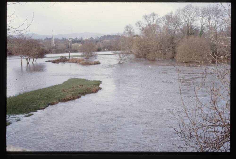 River Teign in Flood 1990