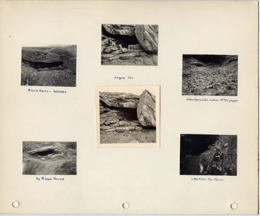 Page 33 of J.H.Boddy's album of Dartmoor photographs of crosses, beehive huts, etc. 