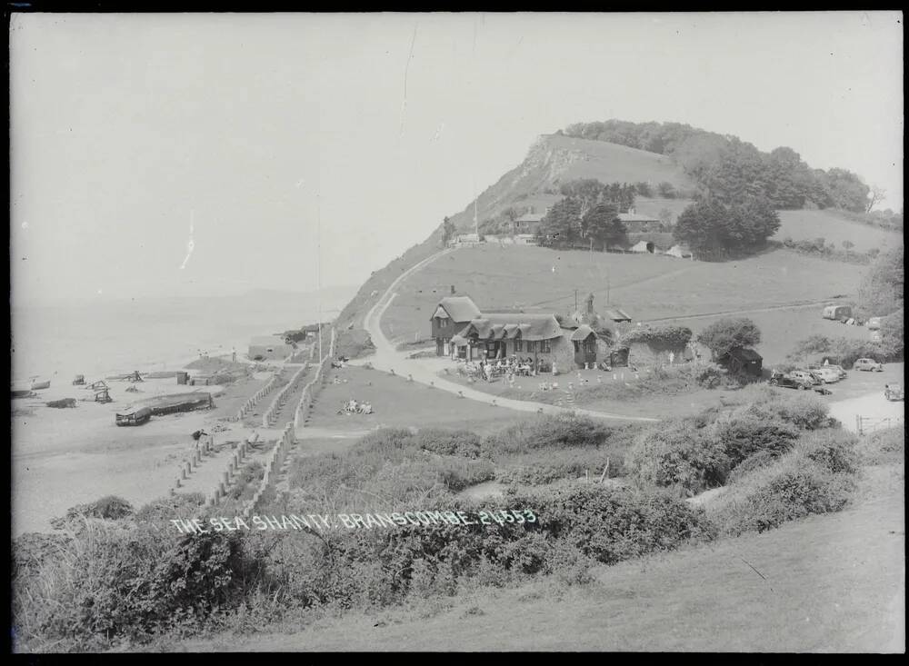 'The Sea Shanty' + coastal view, Branscombe