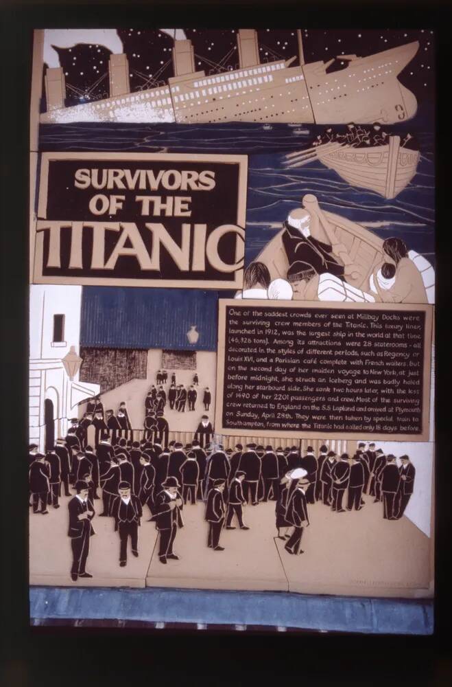 Titanic Plaque at Plymouth wharf