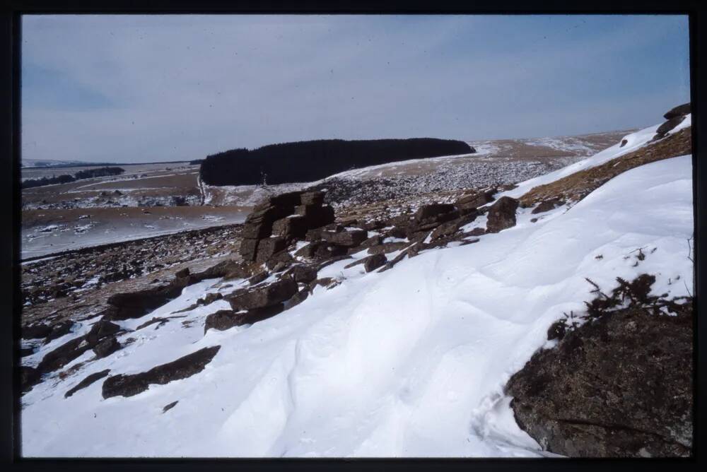 Crockern Tor in the snow