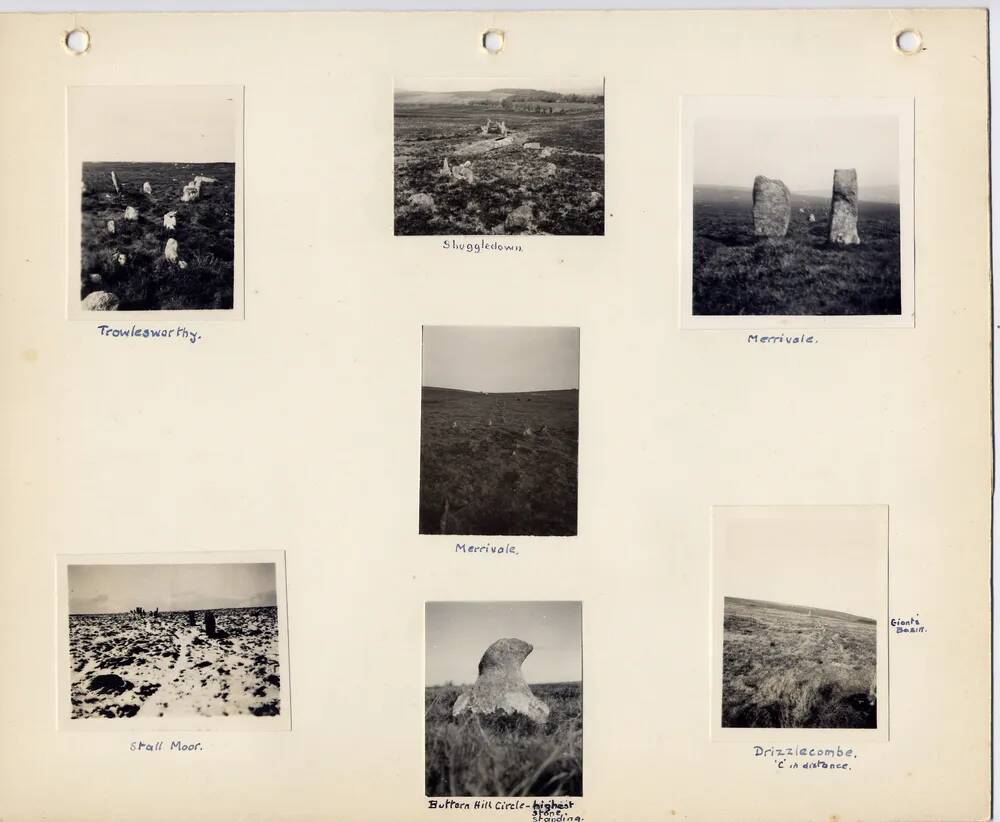 Page 49 of J.H.Boddy's album of Dartmoor photographs of crosses, beehive huts, etc.