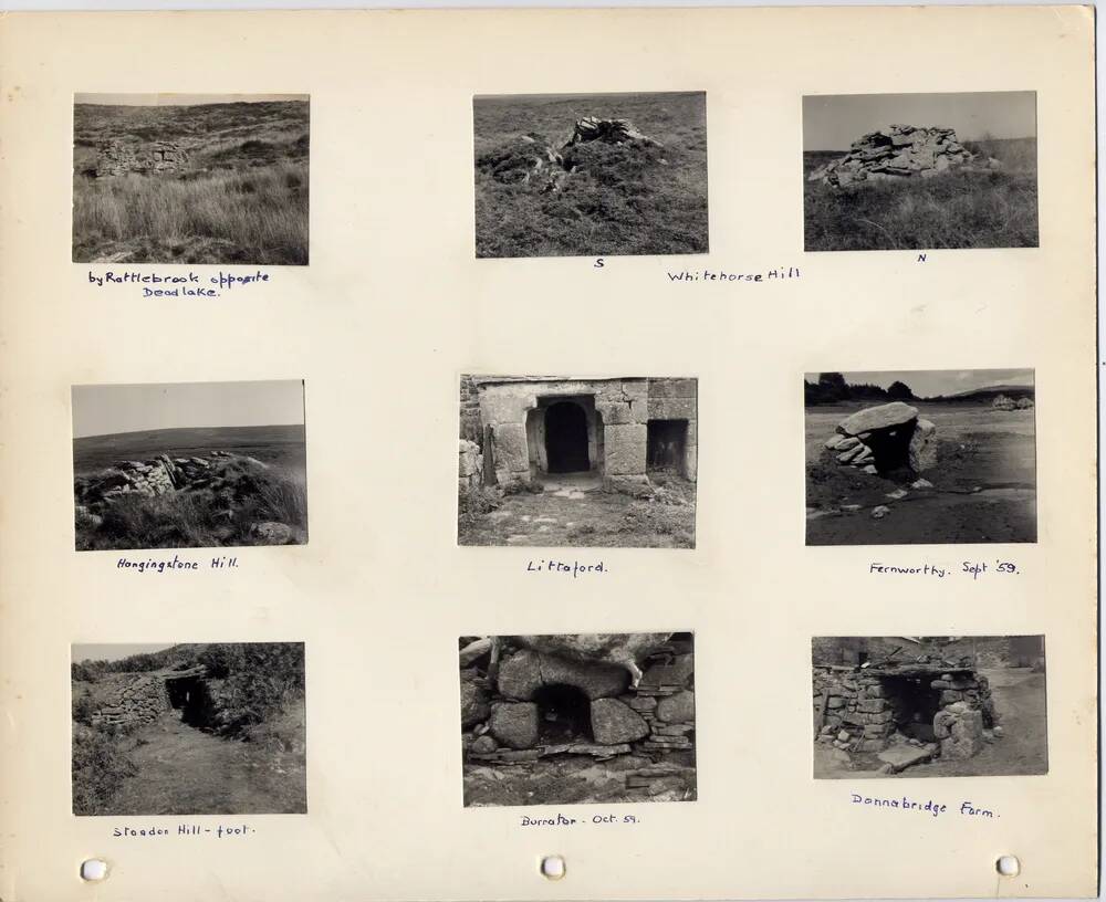 Page 41 of J.H.Boddy's album of Dartmoor photographs of crosses, beehive huts, etc.