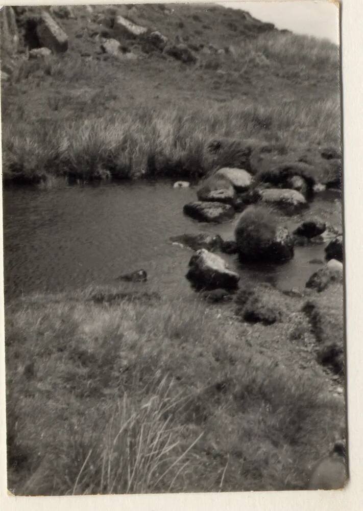 Stepping stones across the East Dart River