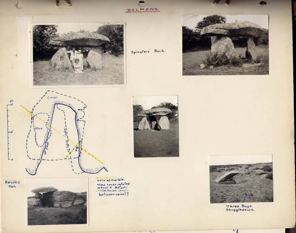 Album of Dartmoor Photographs showing Dolmens