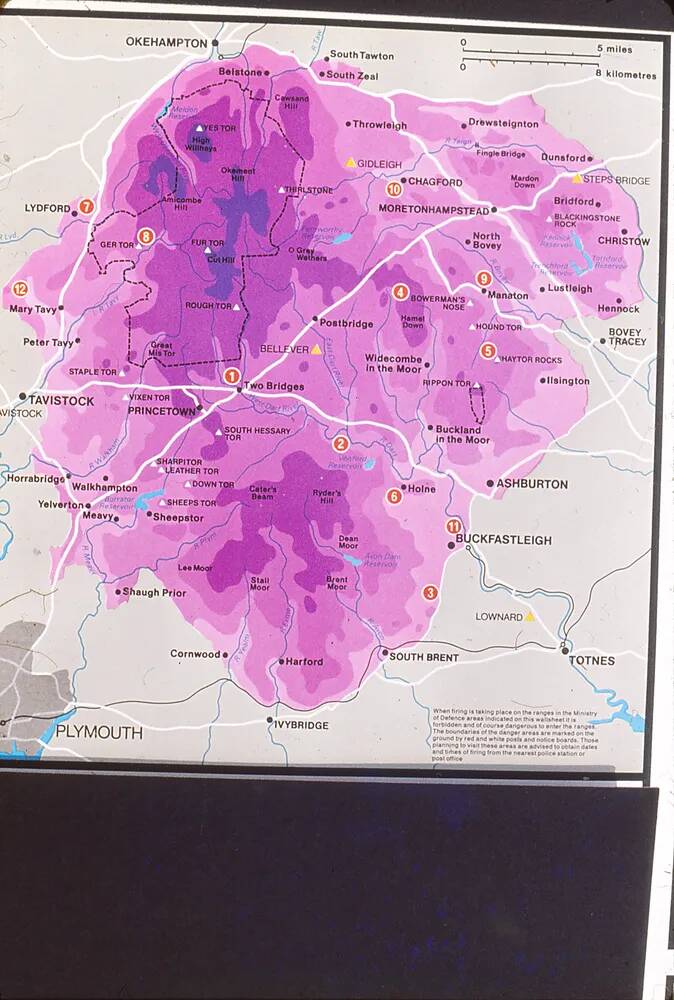 Map of Dartmoor