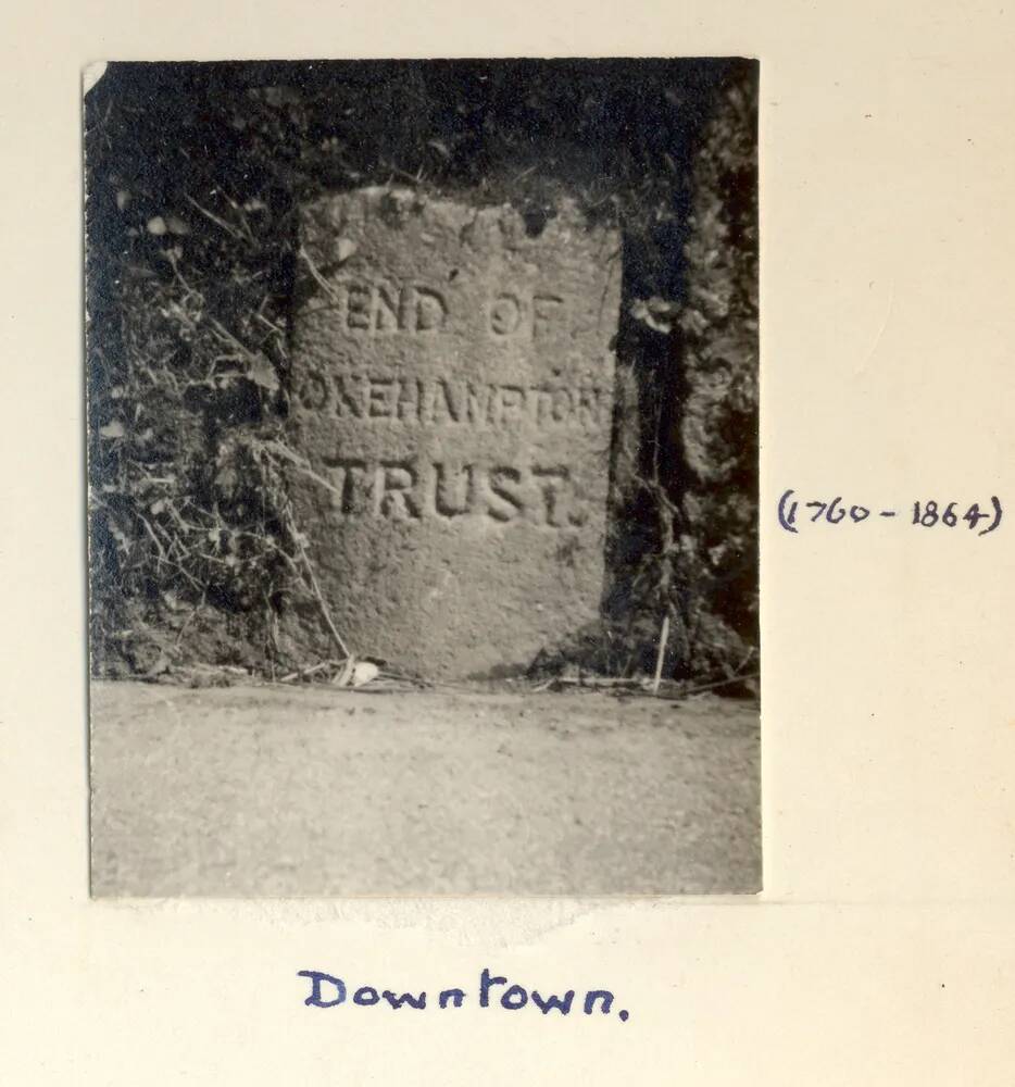 A boundary stone for Okehampton Trust