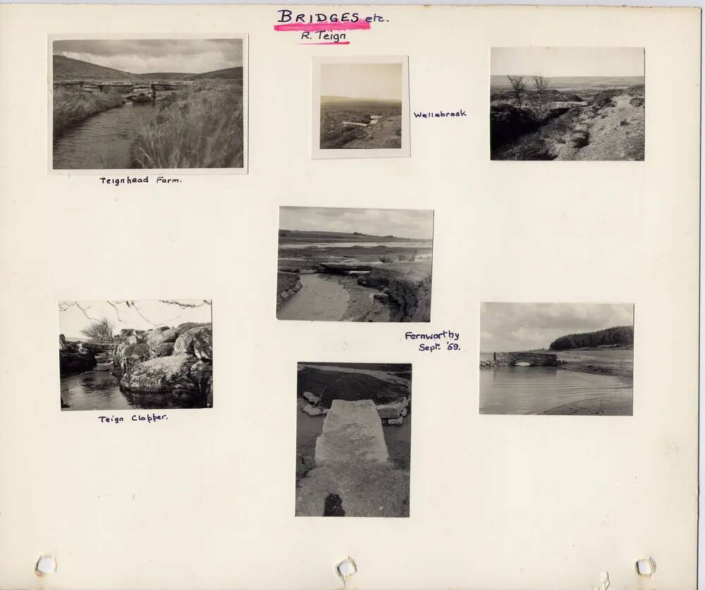 Page 55 of J.H.Boddy's album of Dartmoor photographs of crosses, beehive huts, etc.