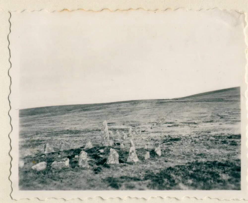 Stone circle near Down Tor