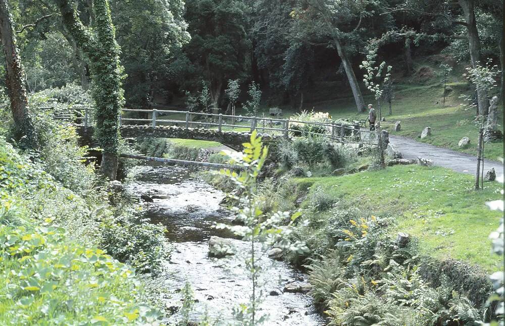 Park beside the East Okement, Okehampton