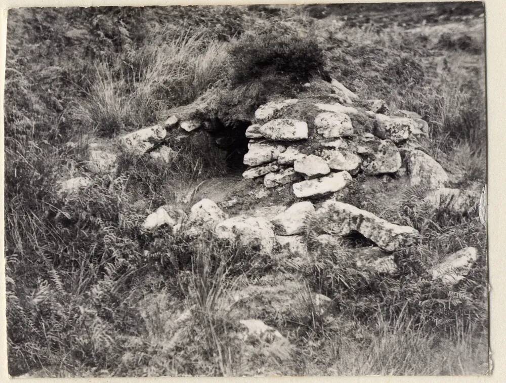 Downing's House, a beehive hut on the banks of the R.Erme