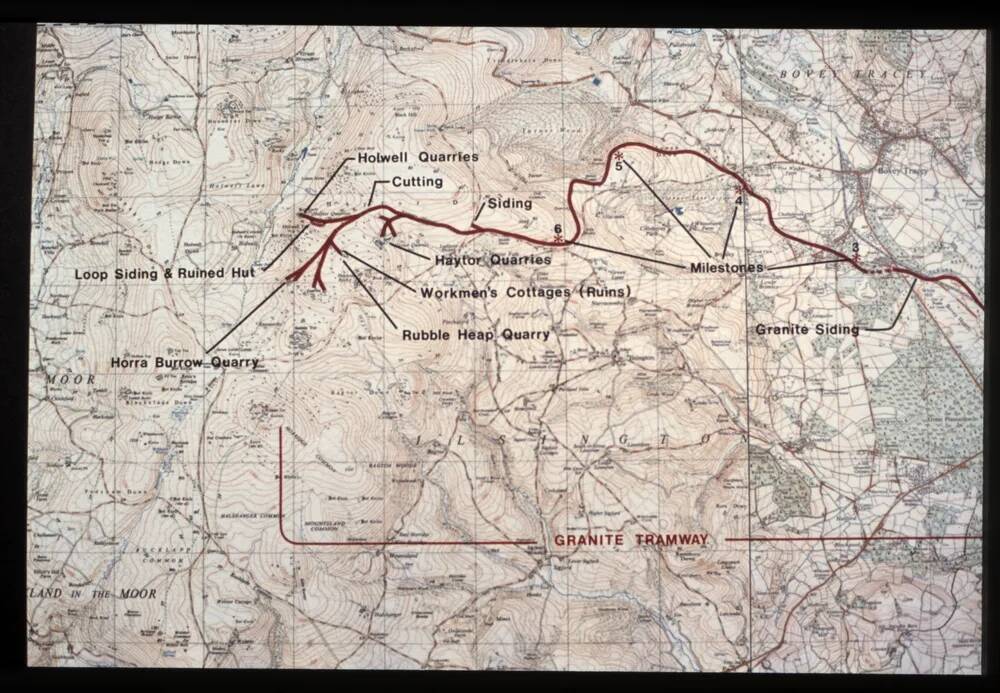 Haytor Tramway map