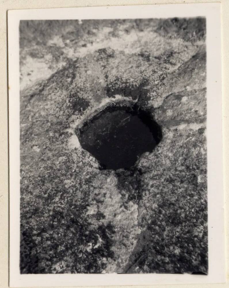 Socket for a cross on Hartland Tor