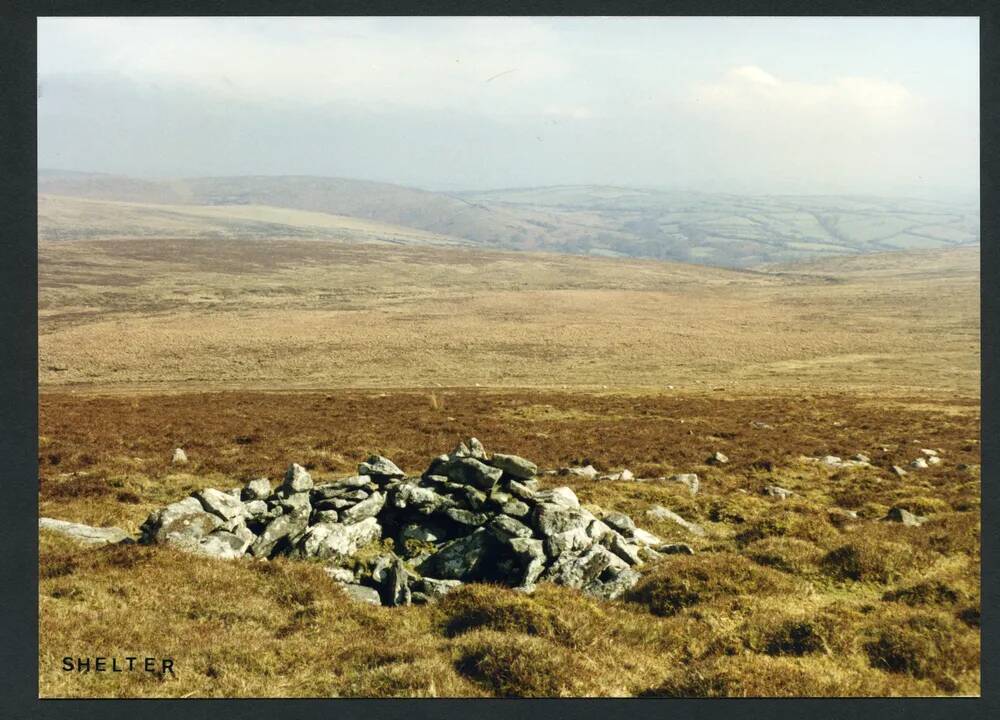 16/10 Shepherd's Hut above Red Brook from East slope of Three Burrows 7/3/1991