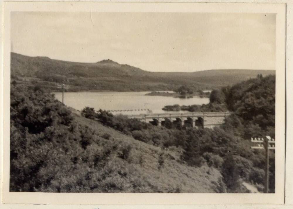 Burrator reservoir, with Leather Tor in background