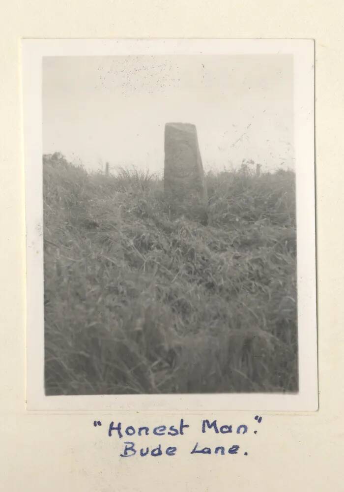 Engraved stone at Bude (Bude cross)