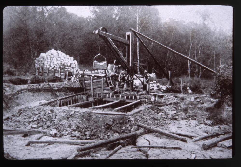 China clay mining pit