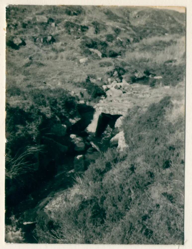 Clapper bridge over the Rattle Brook, by Bleak House