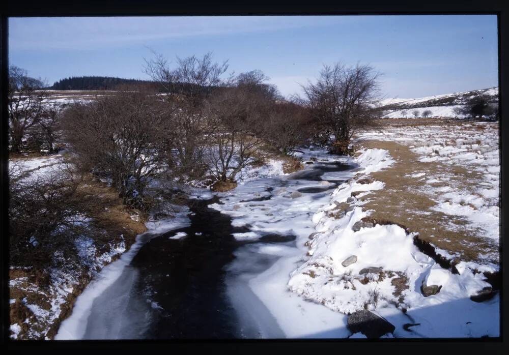 Ice at West Dart Confluence