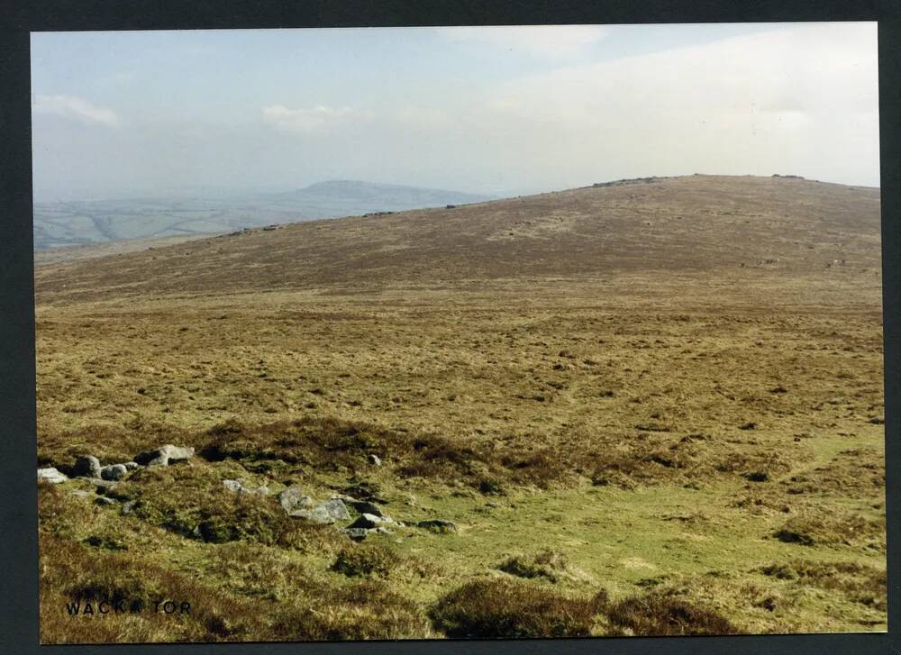 15/10 Wacka Tor from SE slopes of Three Barrows 7/3/1991