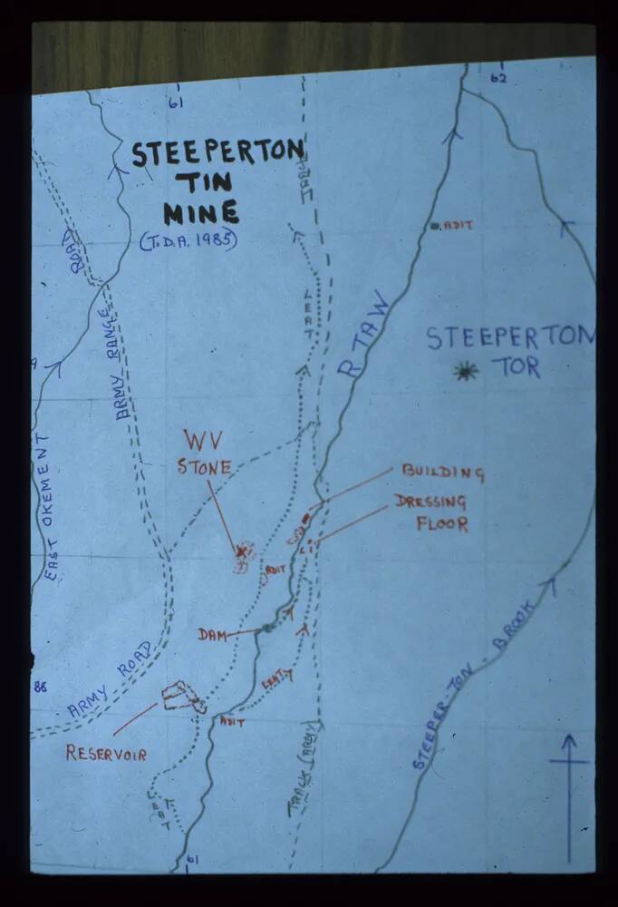 Plan of Steeperton tin mine