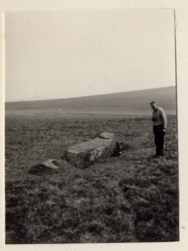 Recumbent menhir on Butterdon Hill