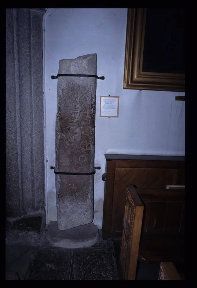 Datuidoc's Stone in Lustleigh Church