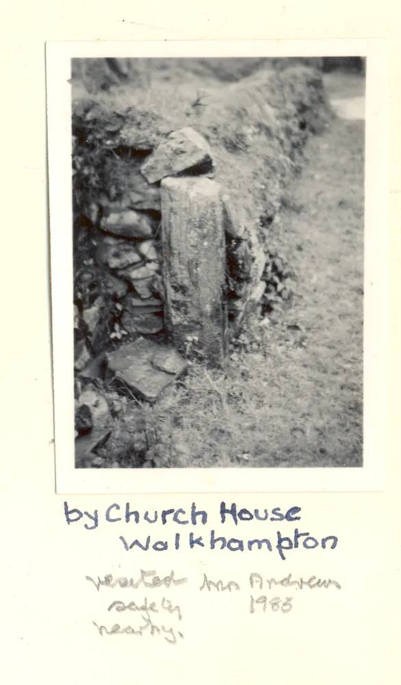 Cross shaft by Church House, Walkhampton