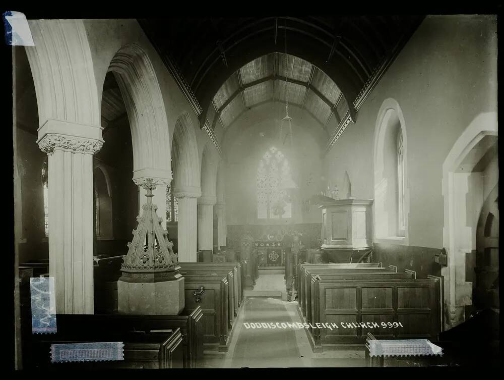 Church, interior, Doddiscombsleigh