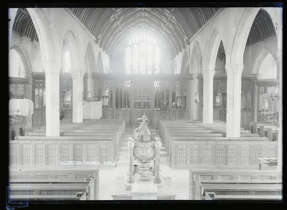 Church, interior, Holbeton