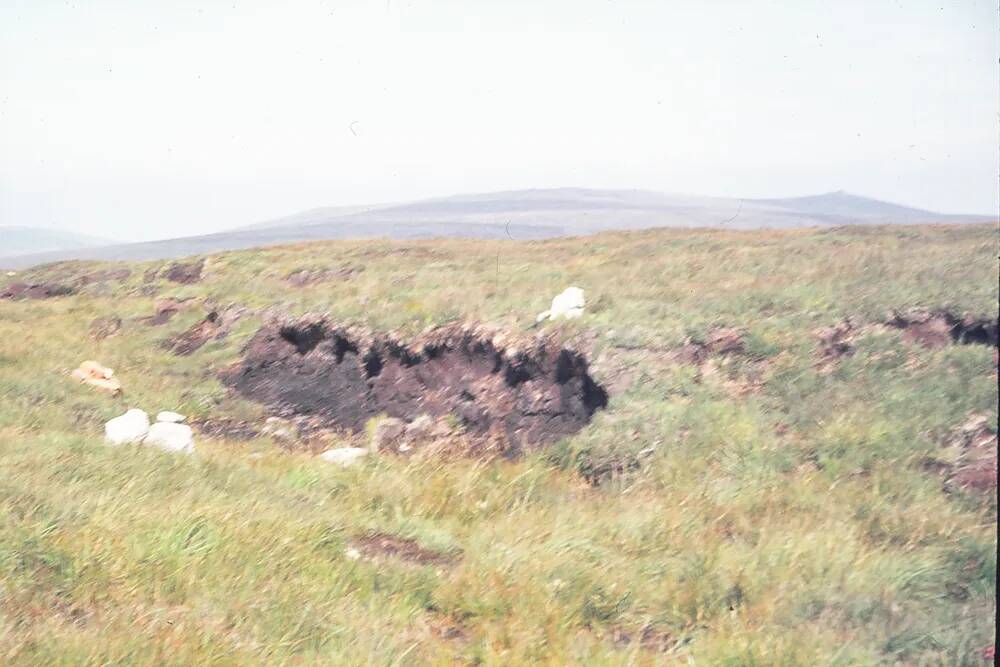 Exposed peat on North Dartmoor