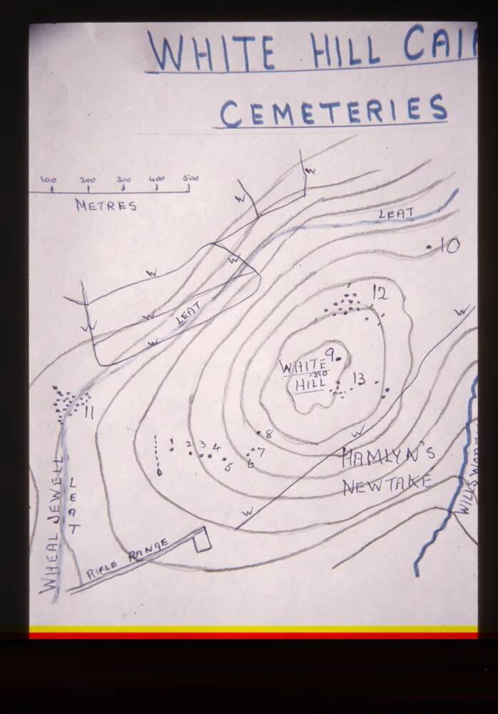 Map of White Hill Cairns