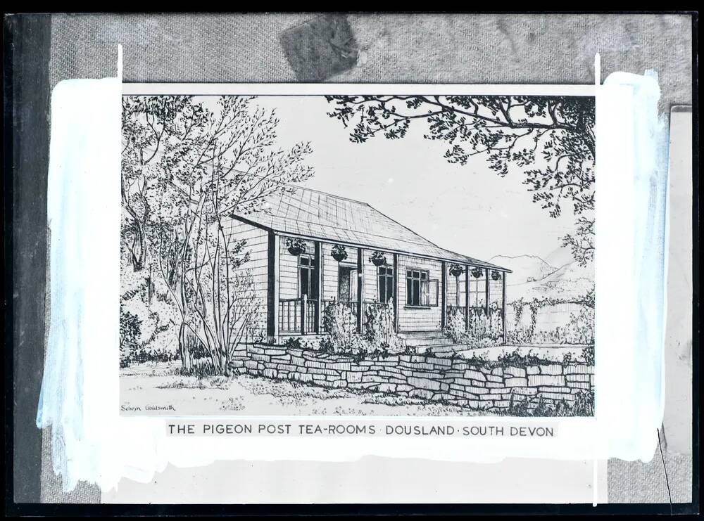 Dousland: Pigeon Post Tea Room (drawing), Meavy