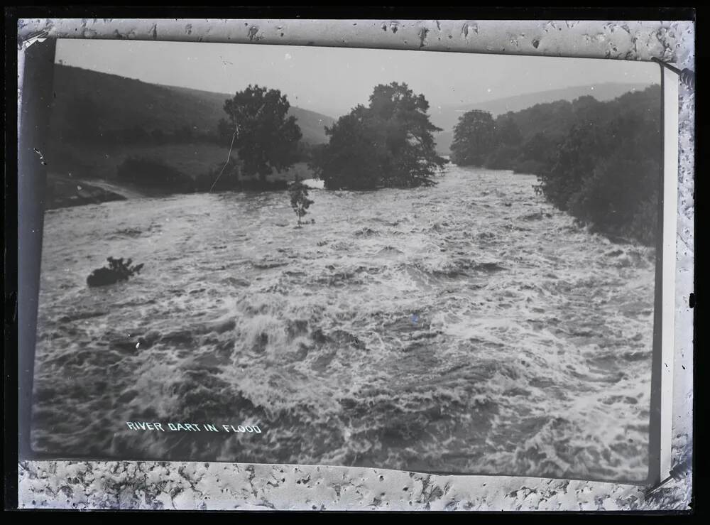 River Dart in flood, Lydford