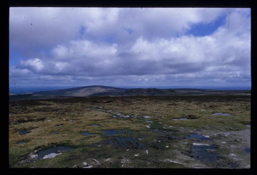 View of Cosdon at the end of the road