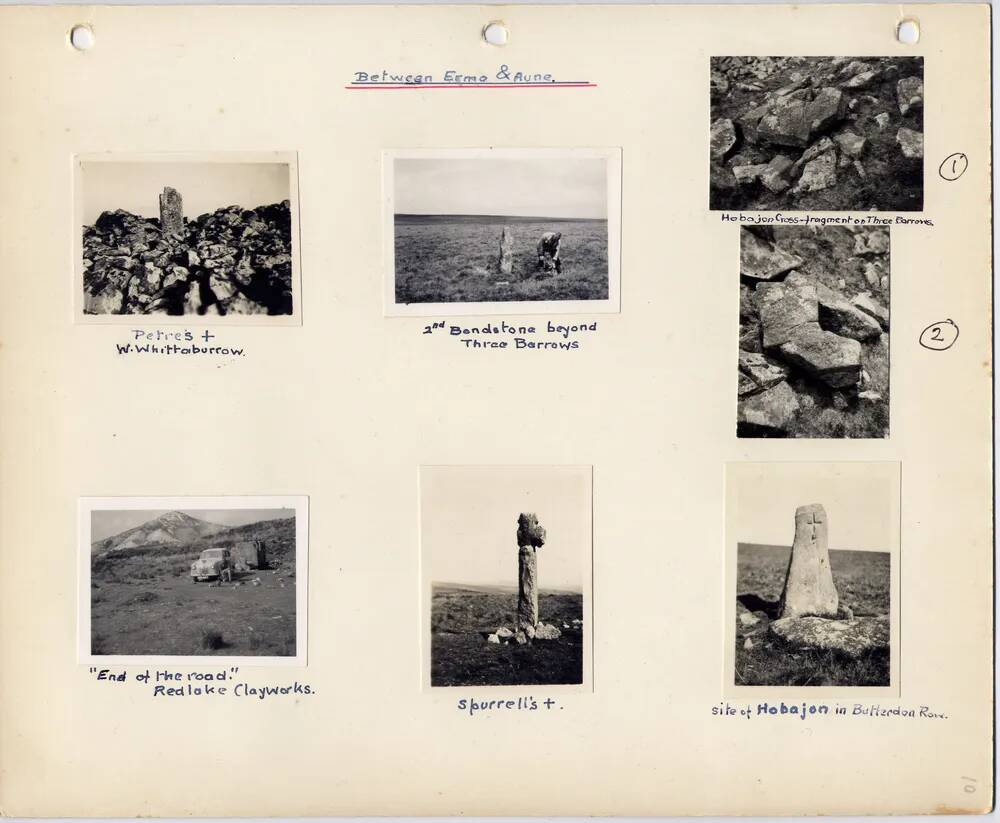 Page 28 of J.H.Boddy's album of Dartmoor photographs of crosses, etc.